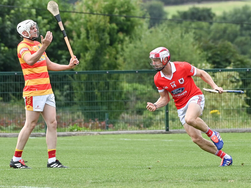  Charleville's Daniel O'Flynn celebrates his goal against Newcestown during their Premier SHC clash at Grenagh. Picture: David Keane