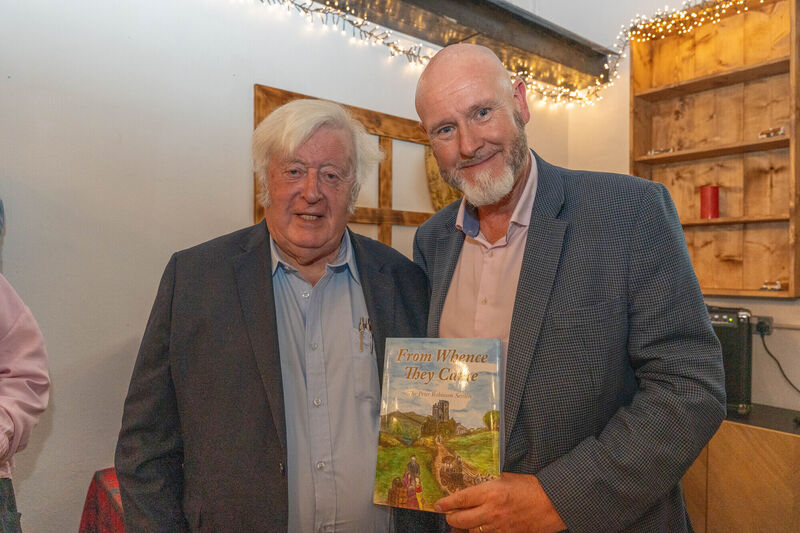 Christy Roche with North Cork based journalist Ralph Riegel who launched his book From Whence They Came.
Christy Roche with North Cork based journalist Ralph Riegel who launched his book From Whence They Came.