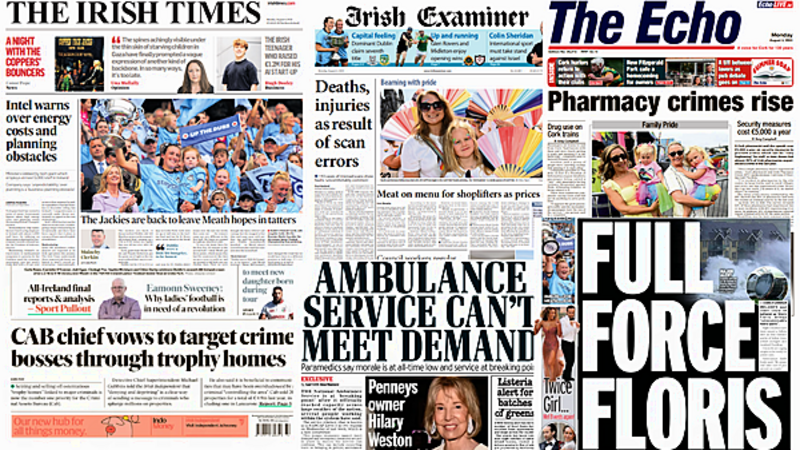 What the papers say: Monday's front pages What the papers say: Monday's front pages