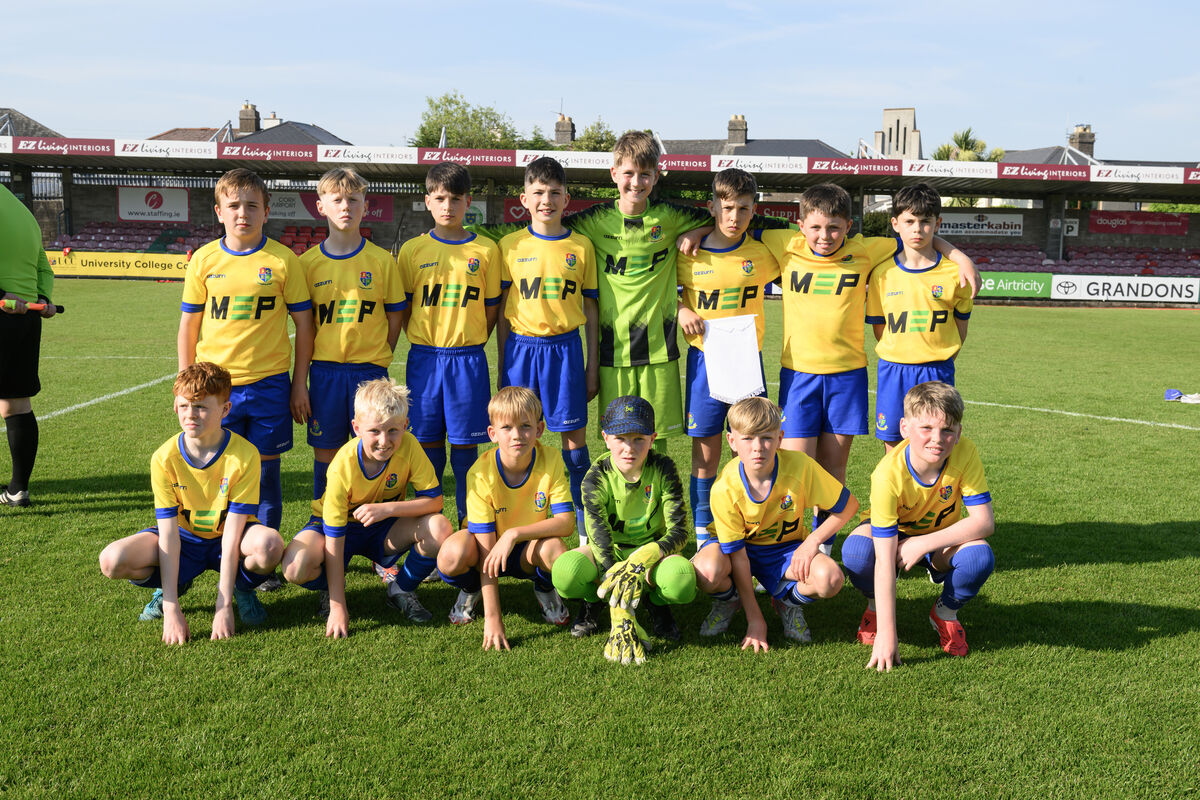  The Carrigaline United team that played Ringmahon Rangers in their U12 Blackwater Motors Local Cup final at Turner's Cross. Picture Dan Linehan