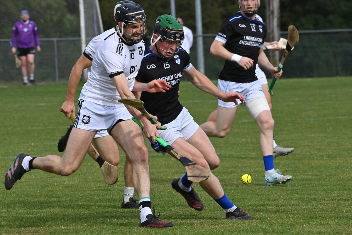  John Morrissey, Ballyhea in a battle with Padraig Holland, Inniscarra. Picture: Dan Linehan