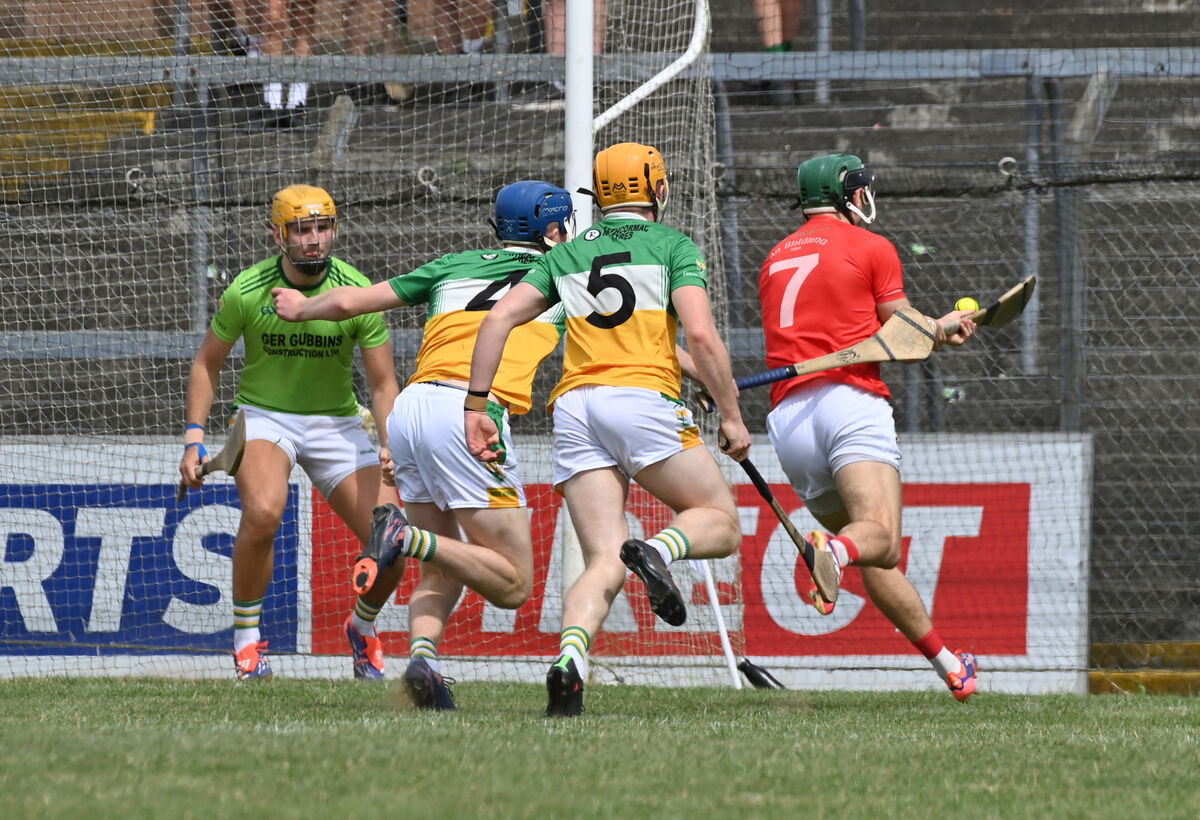 Mark Coleman scoresd Blarney's early goal. Picture: Dan Linehan