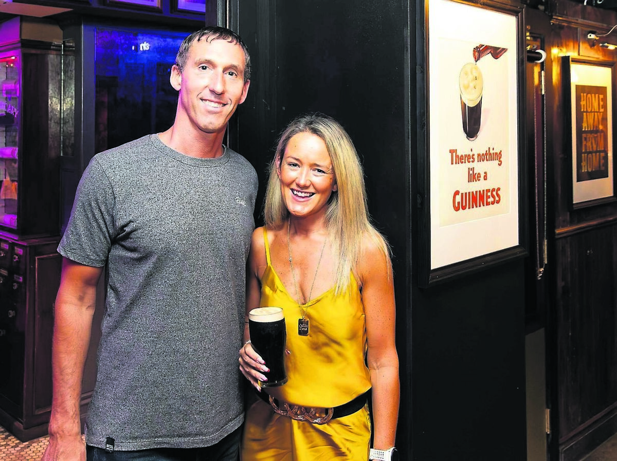 Maressa and Stephen Mills, Ballincollig, at an event celebrating the reopening of a reimagined Clancy’s Bar in Cork city. The historic pub on Princes Street now features four new food and drink experiences — Arthur’s Bar, 1824 Restaurant, a new cocktail lab, and Sky Bar on the rooftop — marking a new chapter for Clancy’s at the heart of Cork’s hospitality scene.	Picture: Alison Miles /OSM PHOTO
                    