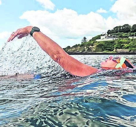 Jess Burke, Bishopstown, swimming in Myrtleville recently. 	Picture: Siobhán Russell
                    