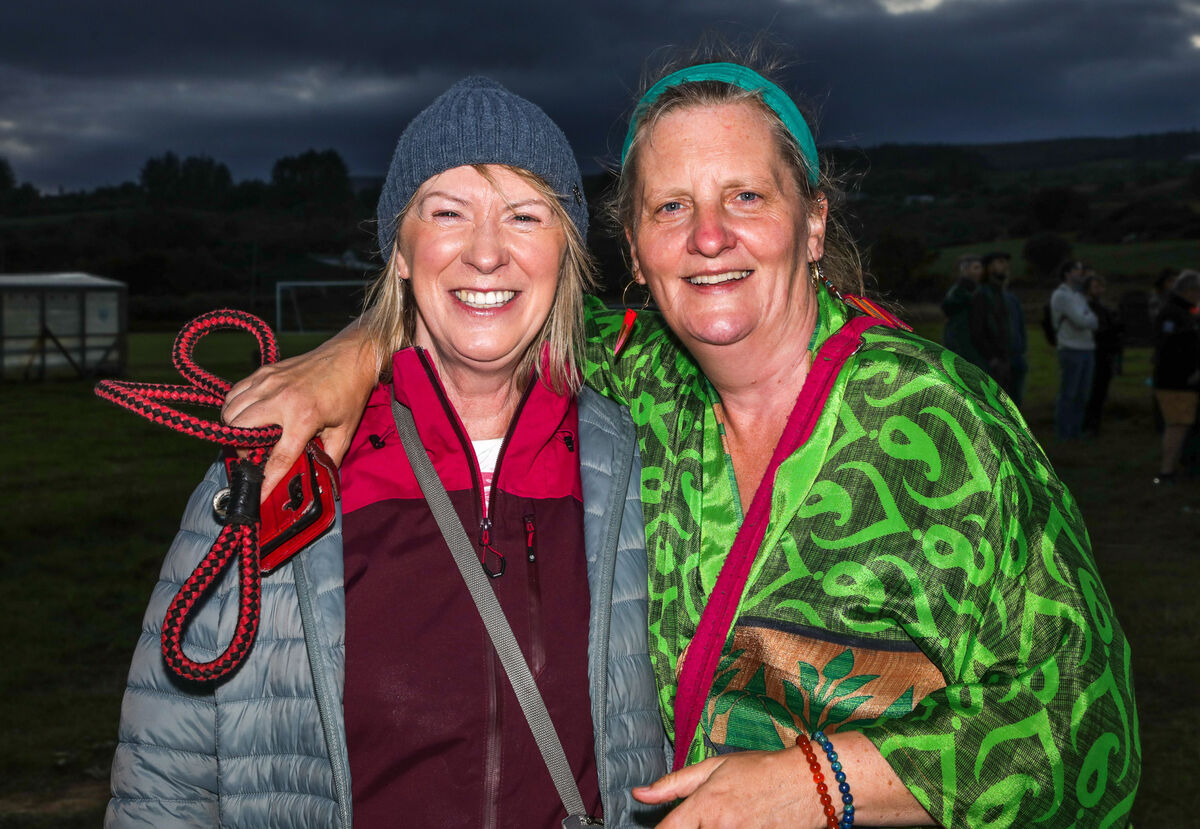 Colette Faul and Jana Cussen enjoying Féile na Laoch 2025.  Picture: David Creedon