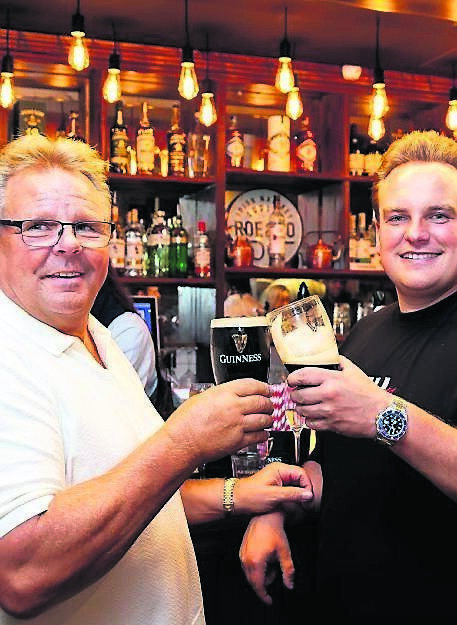 John Dunne Snr and John Dunne Jnr, John Dunne Motors, Turner’s Cross, at an event John Dunne Snr and John Dunne Jnr, John Dunne Motors, Turner’s Cross, at an event