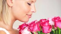 Enjoying the fresh fragrance