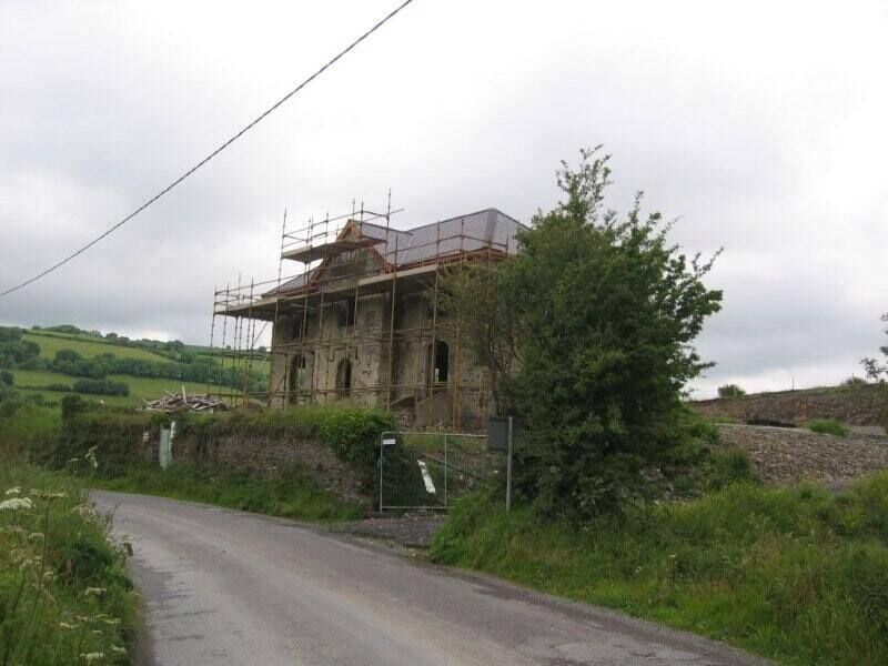 The derelict Knocknamanagh school in Minane Bridge prior to the renovations: Picture: Dermot Ryan