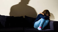 Depression, alcohol and domestic violence abuse stock