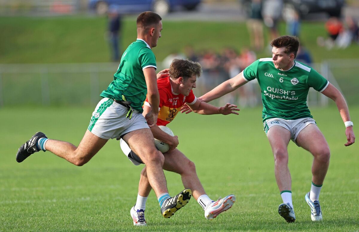 Brian Dore and Conor Dalton, Ballincollig, Daniel Healy, Éire Óg. Picture: Jim Coughlan Brian Dore and Conor Dalton, Ballincollig, Daniel Healy, Éire Óg. Picture: Jim Coughlan