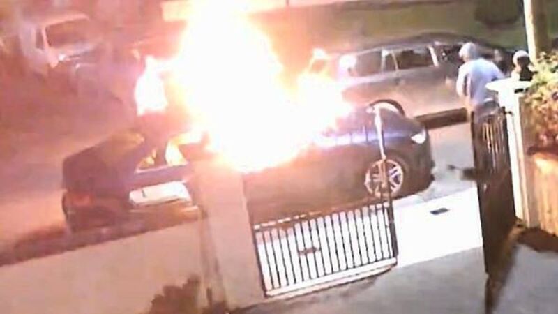 Gardaí investigating after masked armed gang caught setting car alight and damaging house in Limerick Gardaí investigating after masked armed gang caught setting car alight and damaging house in Limerick