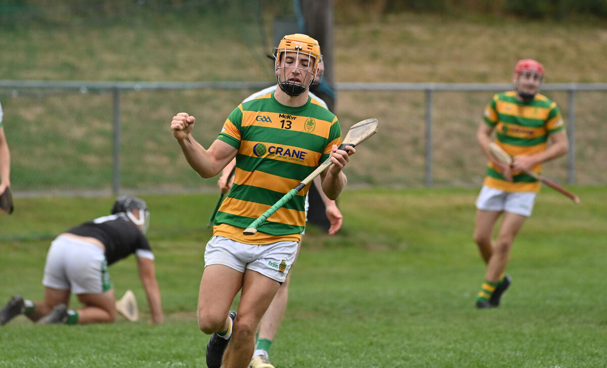  Michael O'Halloran, Blackrock celebrates his goal against Kanturk. Picture: Dan Linehan