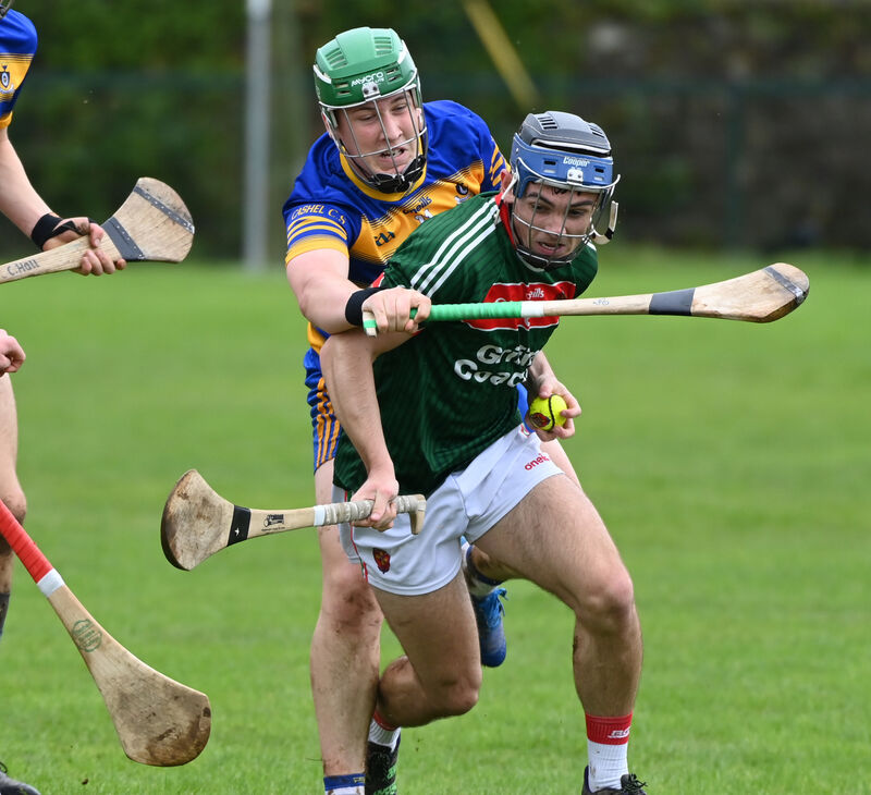 Seán Bresnan, in action here for Charleville CBS in last year's Harty Cup, scored 0-2 on debut. Picture: Eddie O'Hare Seán Bresnan, in action here for Charleville CBS in last year's Harty Cup, scored 0-2 on debut. Picture: Eddie O'Hare