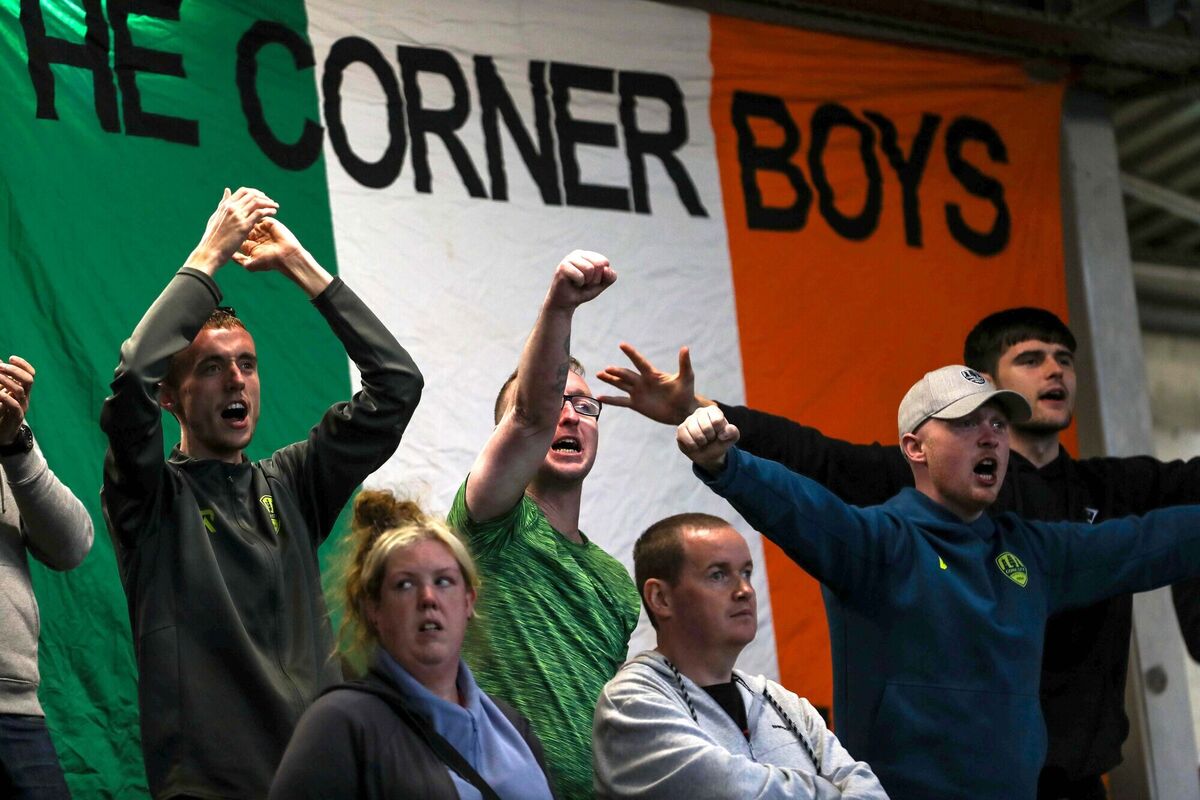 Cork away supporters at The Brandywell. Picture: ©INPHO/Lorcan Doherty Cork away supporters at The Brandywell. Picture: ©INPHO/Lorcan Doherty