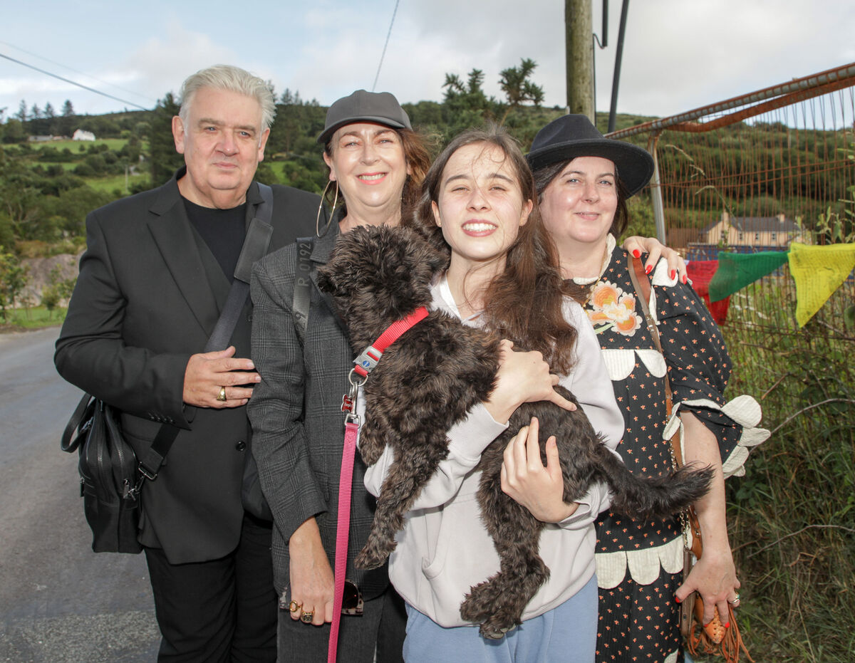 Cónal Creedon, Fiona O'Toole, Asha Kearney O'Toole holding Mary Murphy and Róisín McAvinney at Féile na Laoch 2025 (Festival of Heroes) which took place in Cúil Aodha, Co. Cork. - Picture: David Creedon Cónal Creedon, Fiona O'Toole, Asha Kearney O'Toole holding Mary Murphy and Róisín McAvinney at Féile na Laoch 2025 (Festival of Heroes) which took place in Cúil Aodha, Co. Cork. - Picture: David Creedon