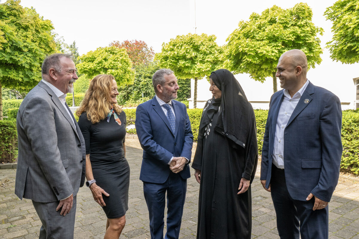 Pictured L-R at the SECAD Skills Celebration event, held at the Radisson Blu Hotel in Little Island, Cork, to mark World Refugee Day 2025 were SECAD CEO Ryan Howard, SECAD Social Inclusion Programmes Manager Toni McCaul, Minister of State Jerry Buttimer TD with event guest speakers Sorina Gabor and Izz Alkarajeh. Picture: Brian Lougheed Pictured L-R at the SECAD Skills Celebration event, held at the Radisson Blu Hotel in Little Island, Cork, to mark World Refugee Day 2025 were SECAD CEO Ryan Howard, SECAD Social Inclusion Programmes Manager Toni McCaul, Minister of State Jerry Buttimer TD with event guest speakers Sorina Gabor and Izz Alkarajeh. Picture: Brian Lougheed
