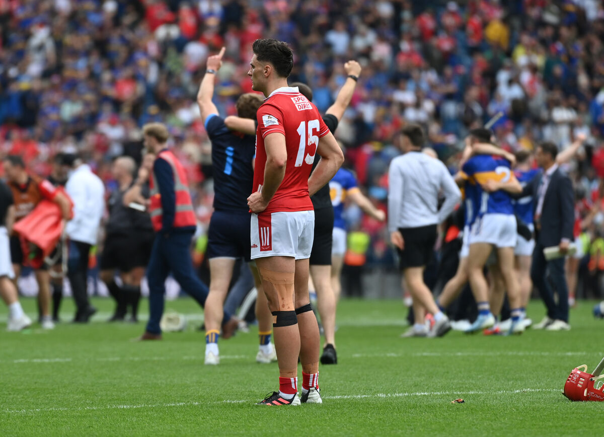 Cork's Brian Hayes after the defeat to Tipperary in the All-Ireland SHC final at Croke Park in July. Picture: Eddie O'Hare