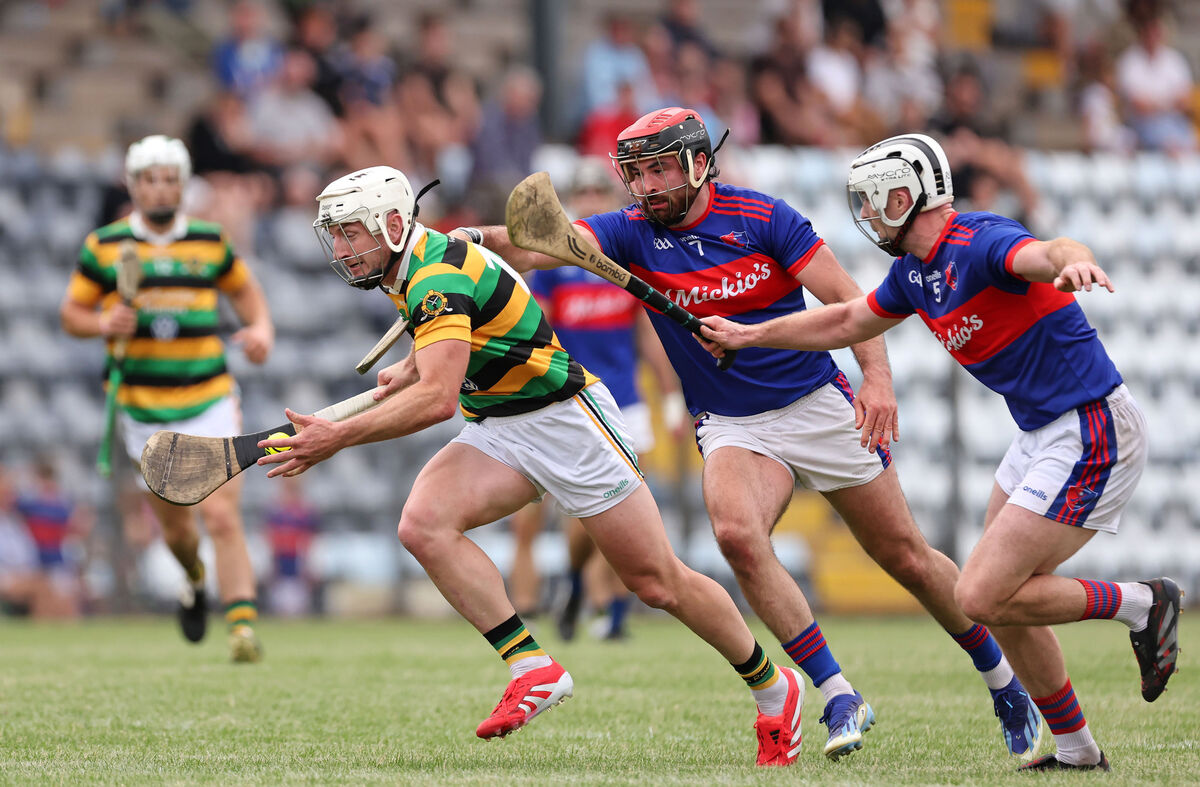  Patrick Horgan of Glen Rovers with Erin's Own's James O'Carroll and Shane Broderick giving chase. Picture: Jim Coughlan
