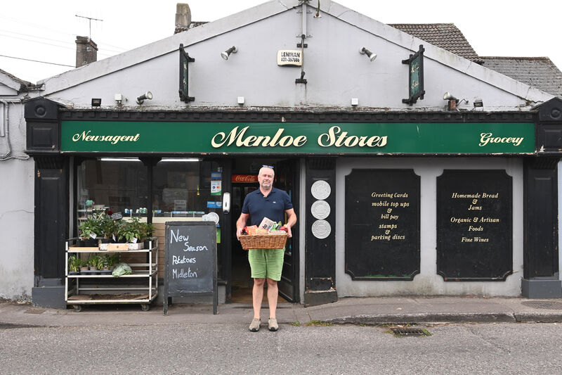  John Kelly, proprietor of Menloe Stores, Grocery-Newsagent on Blackrock Road, Cork. Picture: Larry Cummins ECHO request