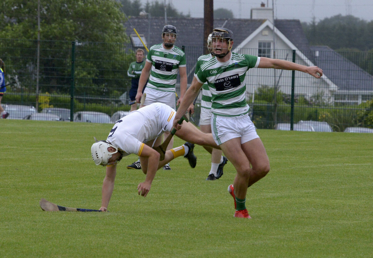 Valley Rovers' Mark O'Leary on the move against Lisgoold. Picture: Denis Boyle