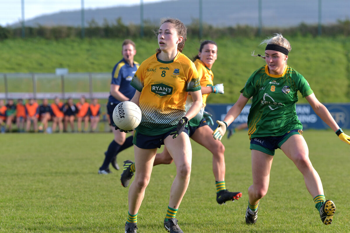 Glanmire's Abbie O'Mahony in action against Grace Mullane, Monagee. Abbie will be hoping to carry her inter-county form into the club championship. Picture: Dan Linehan Glanmire's Abbie O'Mahony in action against Grace Mullane, Monagee. Abbie will be hoping to carry her inter-county form into the club championship. Picture: Dan Linehan