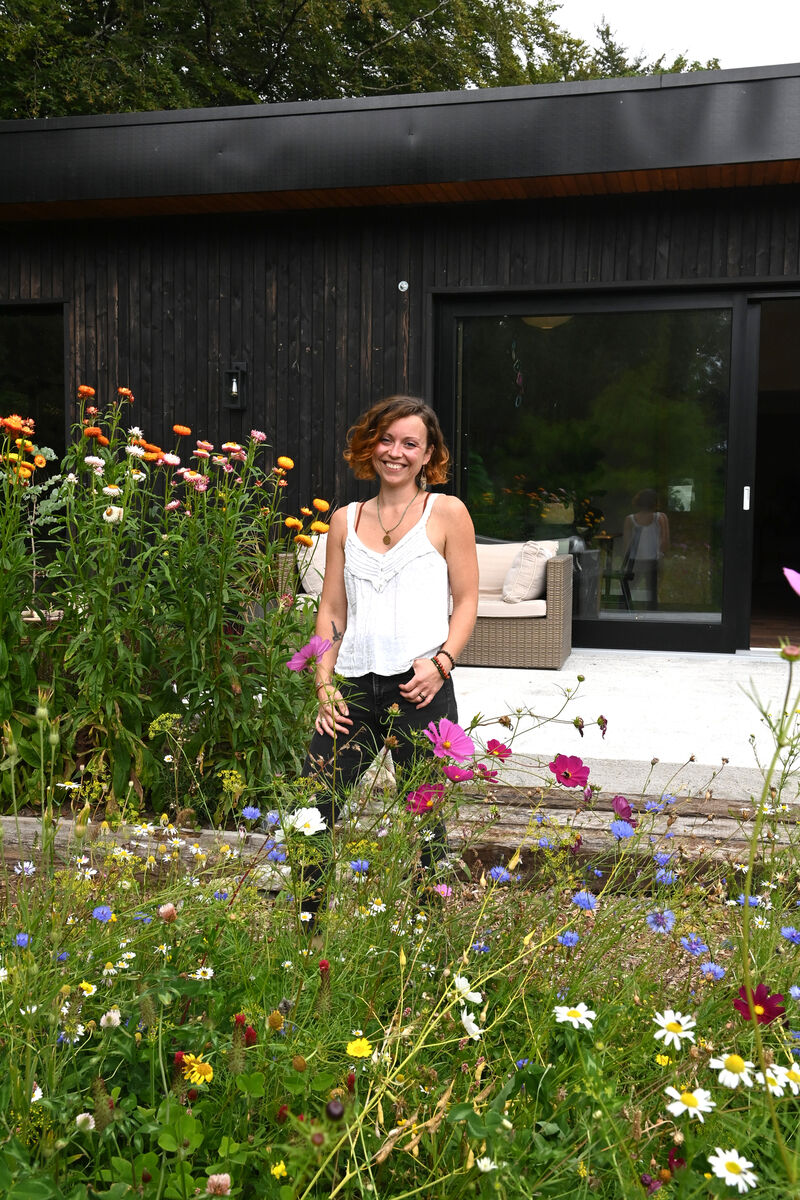Deirdre O’Sullivan at her self-build home in Blarney, Co Cork. It’s now one year since she finished it, with only some minor jobs left to do. Picture: Larry Cummins Deirdre O’Sullivan at her self-build home in Blarney, Co Cork. It’s now one year since she finished it, with only some minor jobs left to do. Picture: Larry Cummins