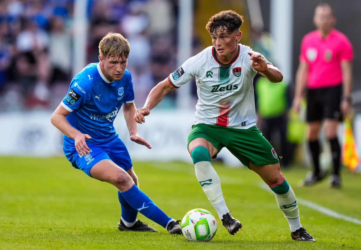 Matthew Murray of Cork City gets away from Kyle White, Waterford. Picture: ©INPHO/James Lawlor Matthew Murray of Cork City gets away from Kyle White, Waterford. Picture: ©INPHO/James Lawlor