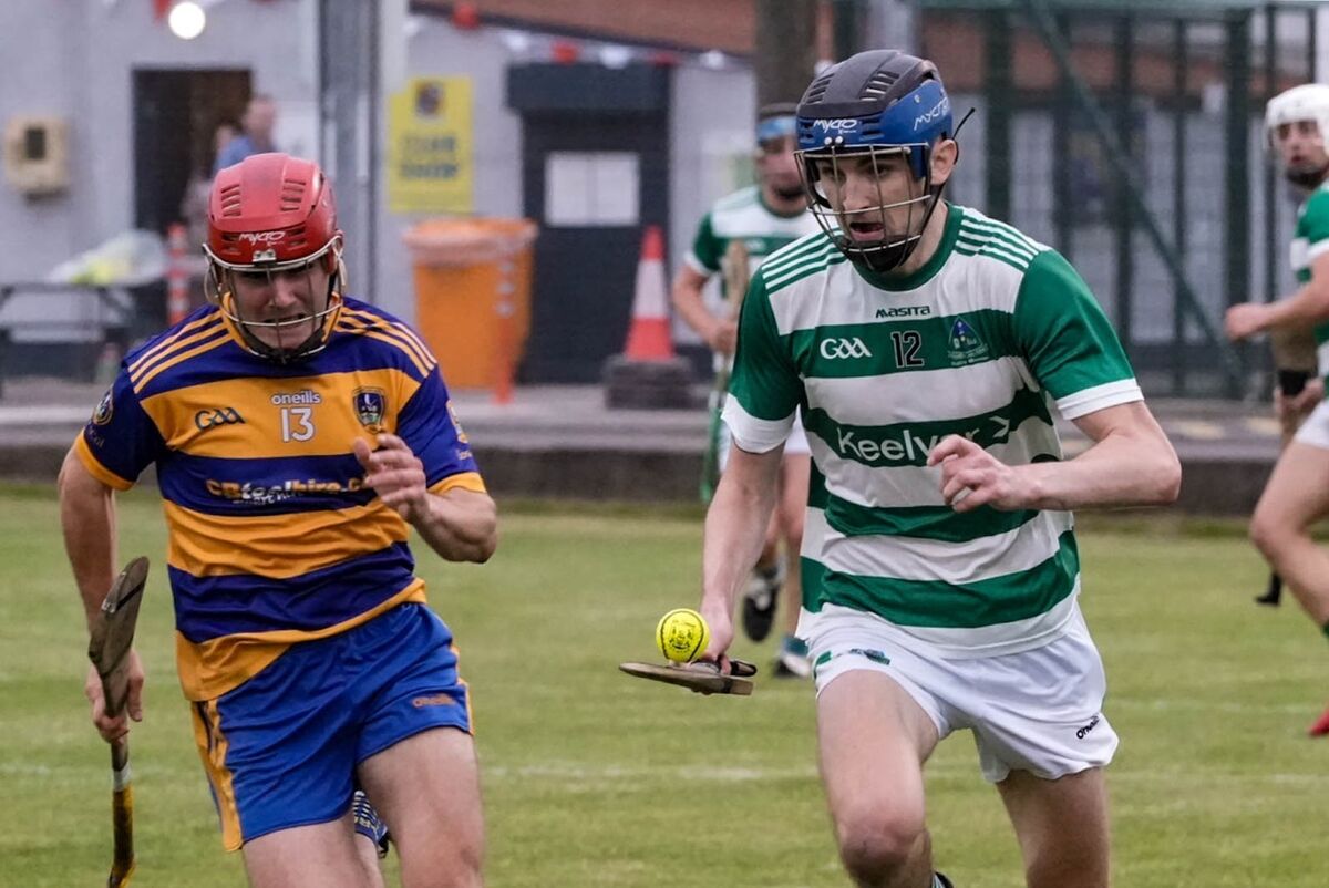 Rory O'Sullivan of Valley Rovers looks to get away from Lisgoold's Liam O'Shea. Picture: Noel Sweeney