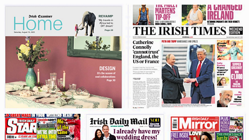 What the papers say: Saturday's front pages What the papers say: Saturday's front pages