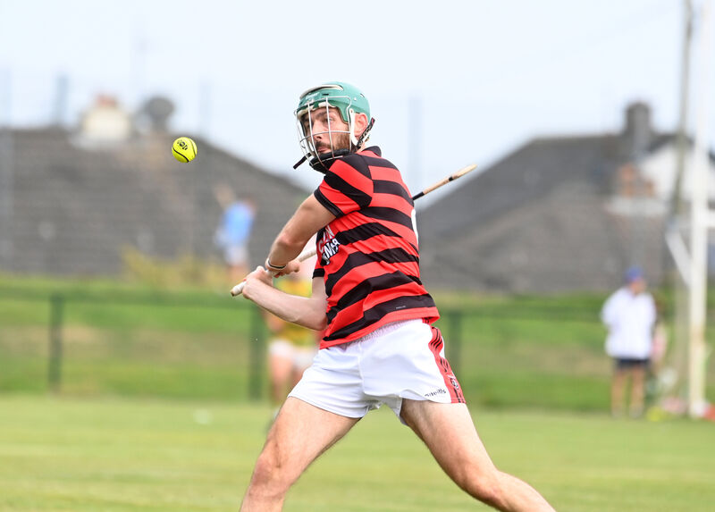  Ashley Walsh fires over a point for Cloyne against Ballymartle in the Co-Op Superstores Premier Intermediate Hurling Championship; Cloyne vs Ballymartle at Cobh. Picture: Larry Cummins