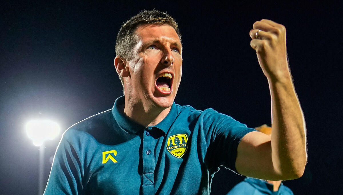 Cork City manager Ger Nash celebrates winning against Waterford in the FAI Cup Third Round on Friday. Picture: ©INPHO/James Lawlor Cork City manager Ger Nash celebrates winning against Waterford in the FAI Cup Third Round on Friday. Picture: ©INPHO/James Lawlor