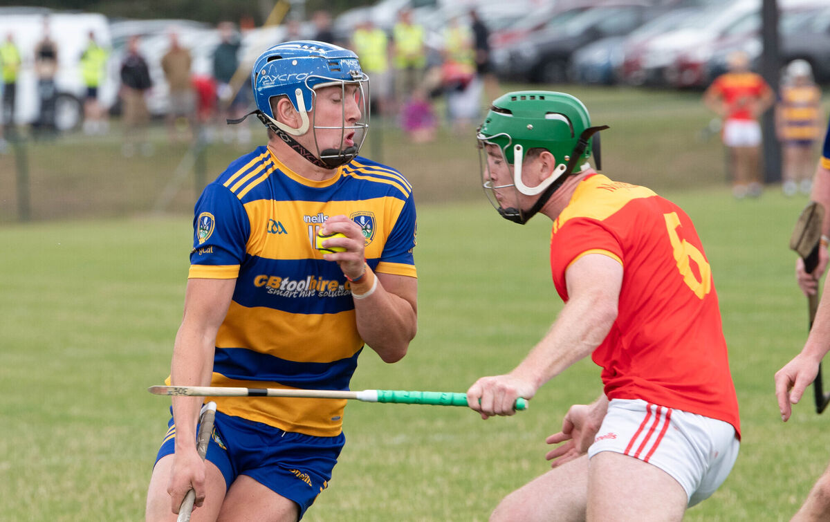 Lisgoold's Diarmuid Healy about to be confronted by Mallow's Ronan Sheehan during the PIHC match in Castlelyons. Picture: Howard Crowdy Lisgoold's Diarmuid Healy about to be confronted by Mallow's Ronan Sheehan during the PIHC match in Castlelyons. Picture: Howard Crowdy