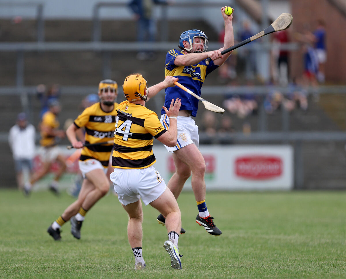 Carrigtwohill's Jay Horgan wins the ball against Na Piarsaigh. Picture: Jim Coughlan Carrigtwohill's Jay Horgan wins the ball against Na Piarsaigh. Picture: Jim Coughlan