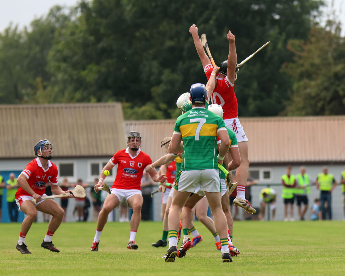 Zach Biggane of Charleville rises highest to claim possession. Picture: Brendan Gleeson Zach Biggane of Charleville rises highest to claim possession. Picture: Brendan Gleeson
