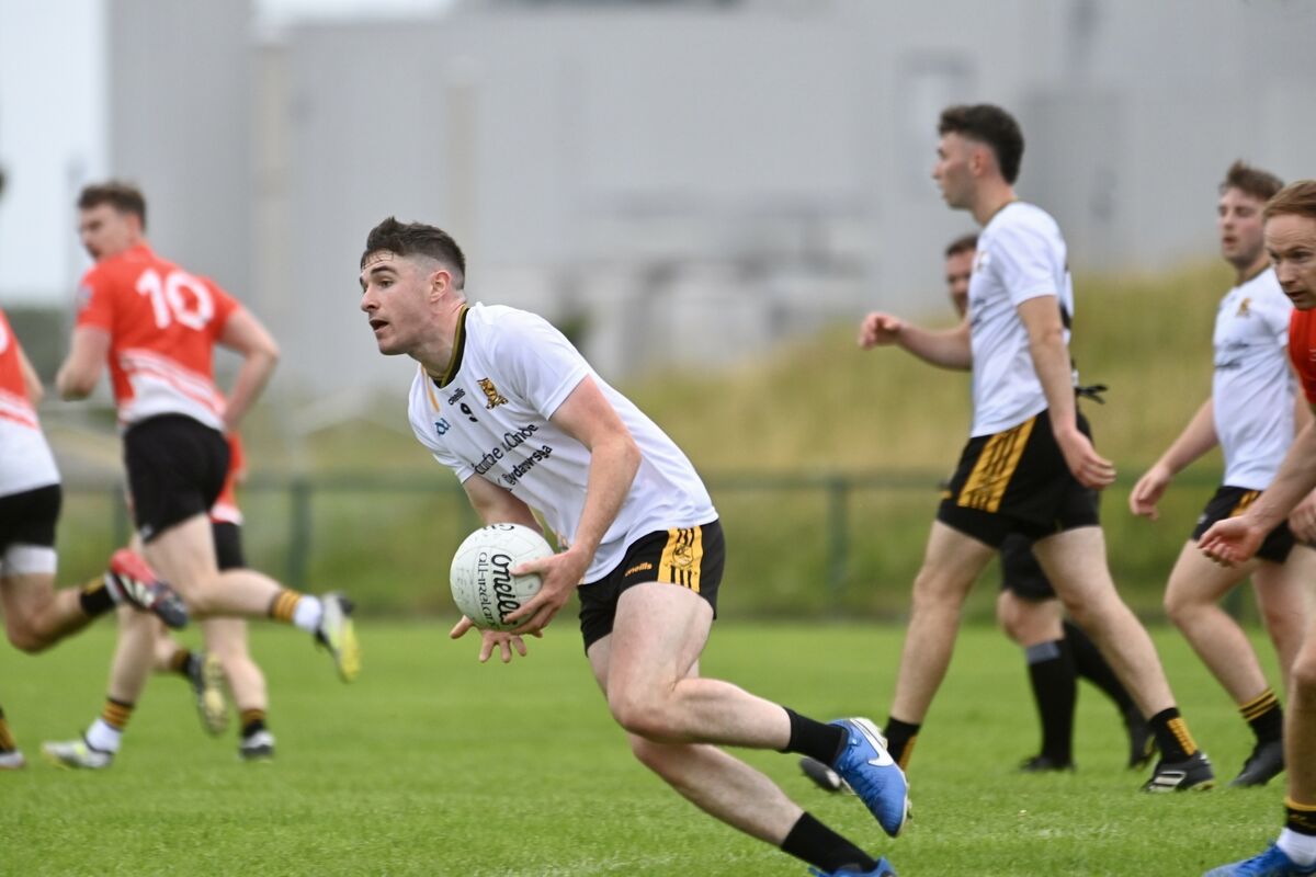  Clyda midfielder David Walsh with possession against Fermoy this season. Picture: Larry Cummins