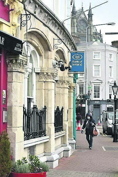 The Bank of Ireland premises the couple are converting into a café, gift shop, and offices in the town The Bank of Ireland premises the couple are converting into a café, gift shop, and offices in the town