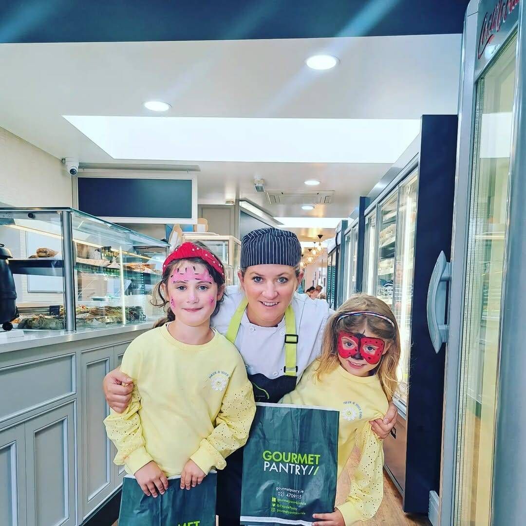 Sabrina with her daughters, Isabelle and Zara, at the opening of Gourmet Pantry in Carrigaline. Sabrina with her daughters, Isabelle and Zara, at the opening of Gourmet Pantry in Carrigaline.