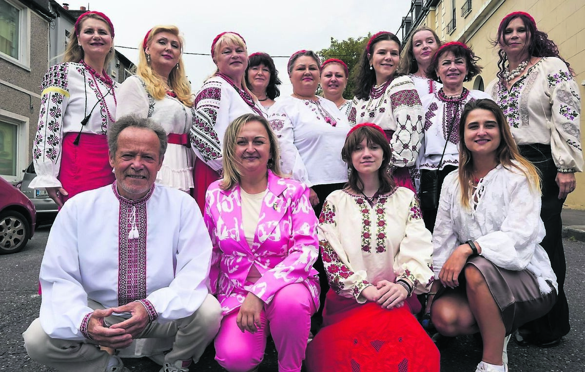 Members of the Kalyna Choir, who performed at he launch of the 2025 Mother Jones Festival at the Maldron Hotel. Picture: Noel Sweeney
Members of the Kalyna Choir, who performed at he launch of the 2025 Mother Jones Festival at the Maldron Hotel. Picture: Noel Sweeney