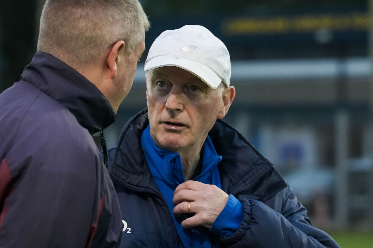 Bishopstown coach Larry Tompkins with manager Pat Cuthbert in Carrigaline. Picture: Noel Sweeney Bishopstown coach Larry Tompkins with manager Pat Cuthbert in Carrigaline. Picture: Noel Sweeney