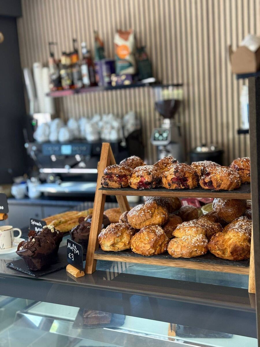 The café serves a range of pastries. The café serves a range of pastries.