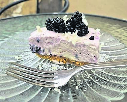 Adrienne's Blackberry Cheesecake