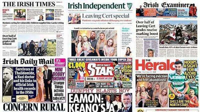 What the papers say: Friday's front pages What the papers say: Friday's front pages