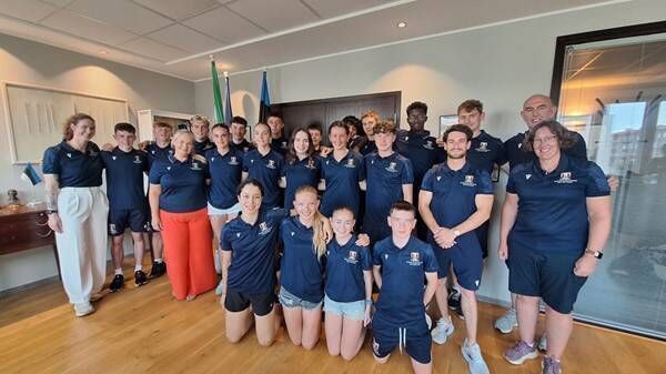The travelling part from Cork at the embassy after taking part in the 57th International Children's Games in Tallinn, Estonia. The travelling part from Cork at the embassy after taking part in the 57th International Children's Games in Tallinn, Estonia.