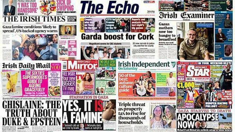 What the papers say: Saturday's front pages What the papers say: Saturday's front pages