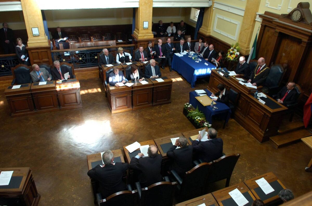 The scene in the Cork city council chamber during the visit of the president of Slovakia His Excellency Ivan Gasparovic during his visit to City Hall in June 2018. Picture: Eddie O'Hare The scene in the Cork city council chamber during the visit of the president of Slovakia His Excellency Ivan Gasparovic during his visit to City Hall in June 2018. Picture: Eddie O'Hare