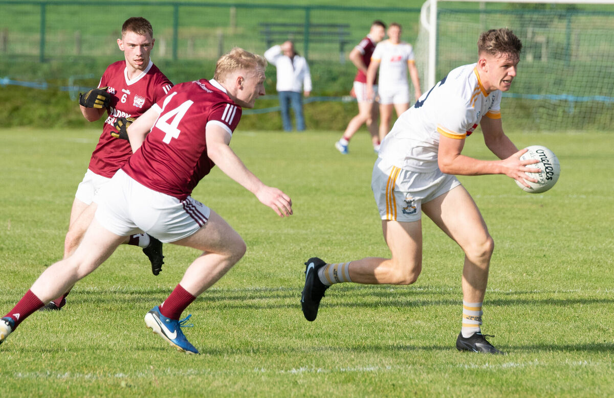 Bandon's Jack Cullinane pulls away from Rockchapel's Jack Curtin. Picture: Howard Crowdy Bandon's Jack Cullinane pulls away from Rockchapel's Jack Curtin. Picture: Howard Crowdy