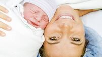 Cesarean Section C-Section Birth Mother and Newborn