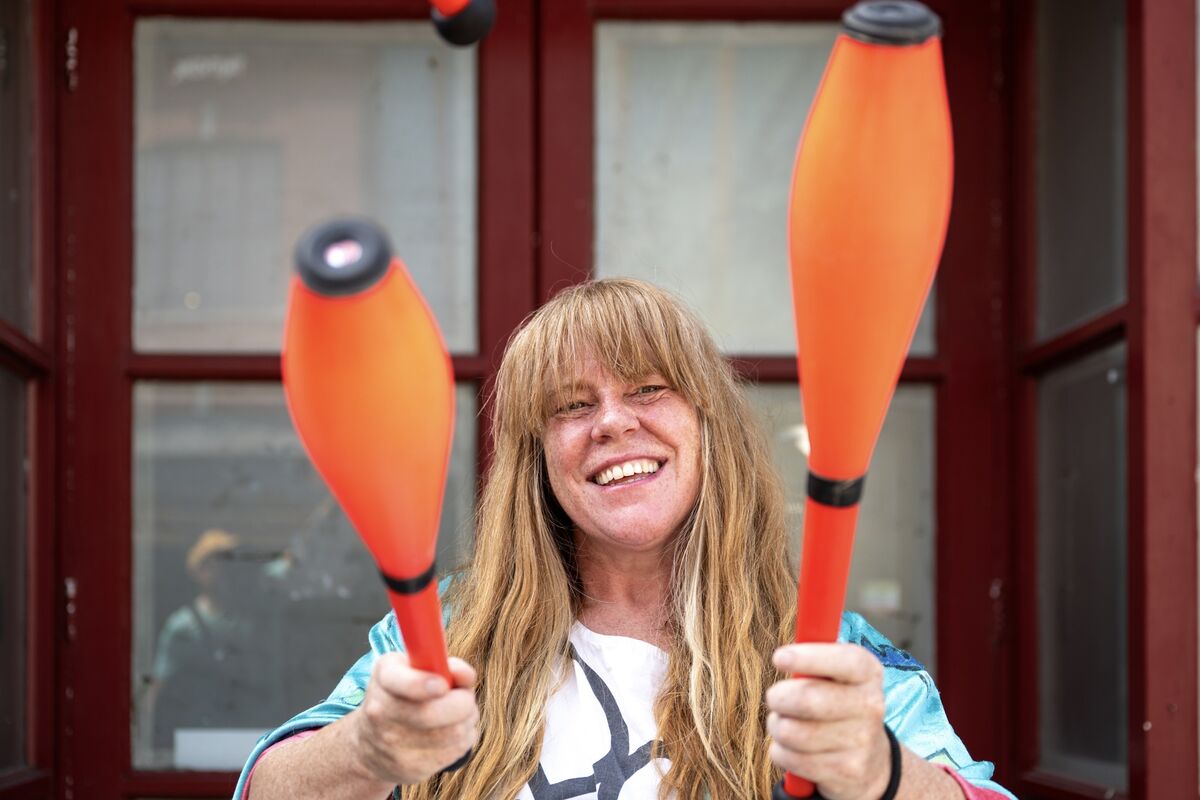 Juggling comes easily for Noelle O’Regan. Picture: Chani Anderson Juggling comes easily for Noelle O’Regan. Picture: Chani Anderson