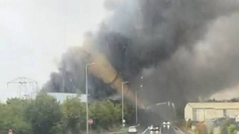 Large fire breaks out at waste disposal plant in Balbriggan area Large fire breaks out at waste disposal plant in Balbriggan area