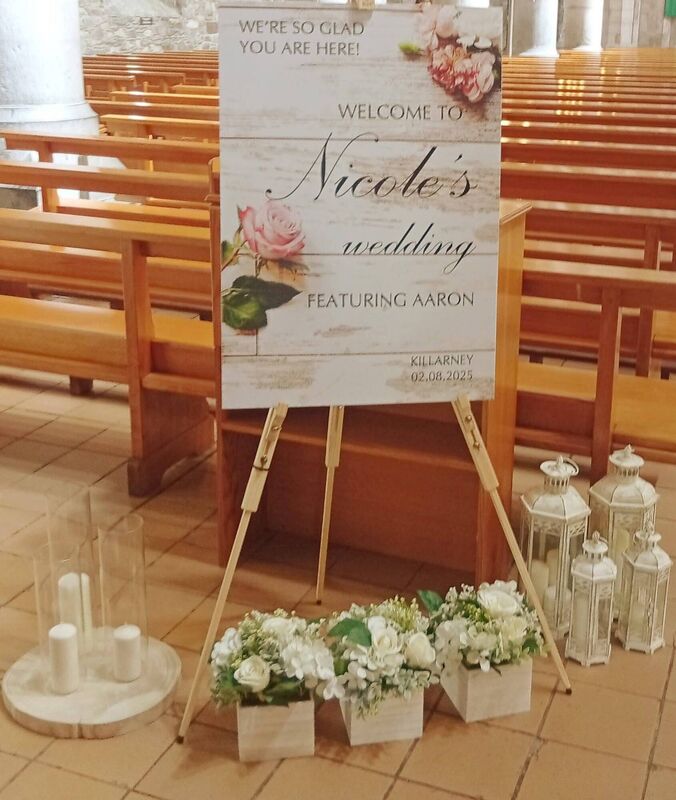 Nicole and Aaron were wed at St Mary's Cathedral in Killarney on August 2. Nicole and Aaron were wed at St Mary's Cathedral in Killarney on August 2.